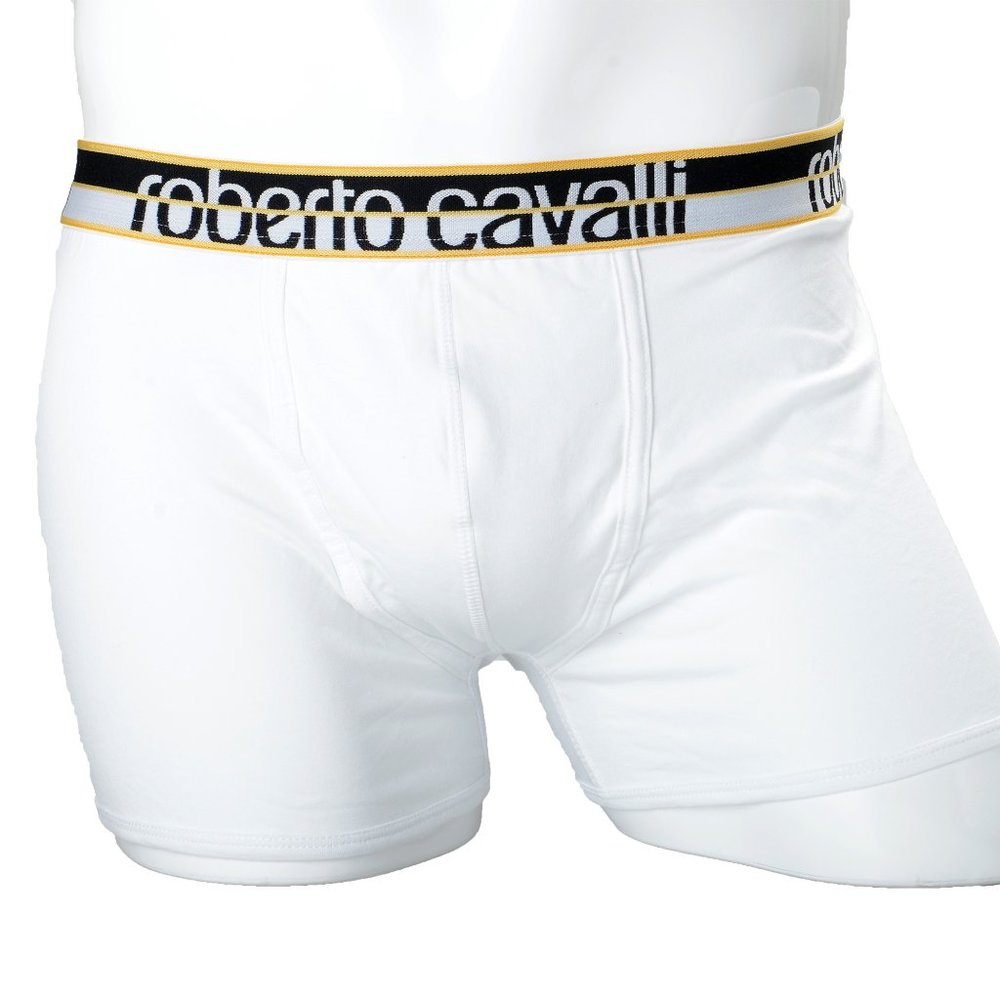 Roberto Cavalli Men's White Boxer Underwear
